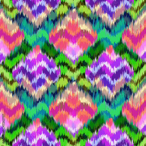 Abstract ethnic ikat pattern background Traditional pattern on the fabric in Indonesia and other Asian countries