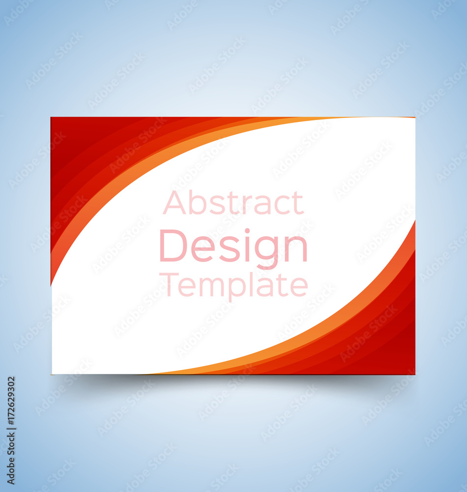 flyer template wave design 1