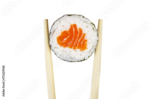 Maki roll isolated on white