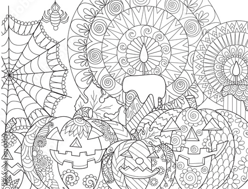halloween pumpkin coloring