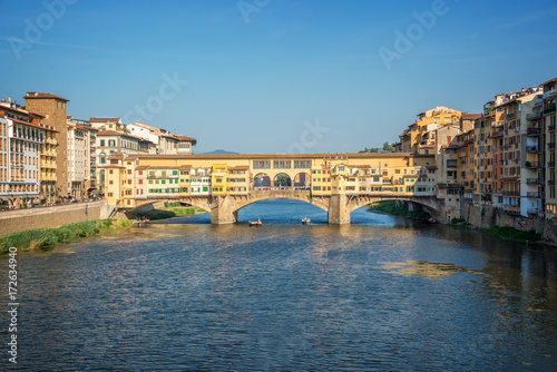 Ponte Vecchio over Arno river in Florence, Tuscany, Italy