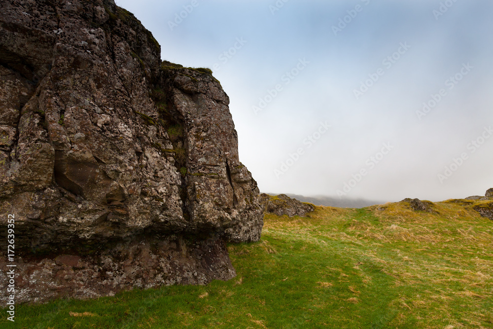 Stony rocky desert landscape of Iceland Stony rocky desert landscape of Iceland