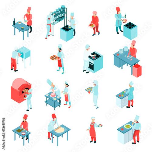 Isometric cooking set