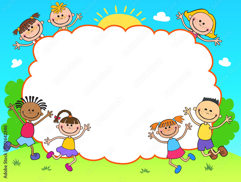 Kids Diploma certificate background design template Kids Diploma certificate background design template