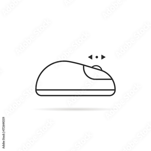 thin line up and down scroll computer mouse icon