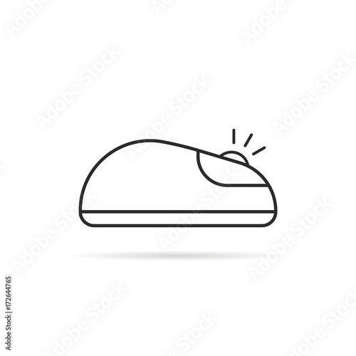 thin line click computer mouse icon