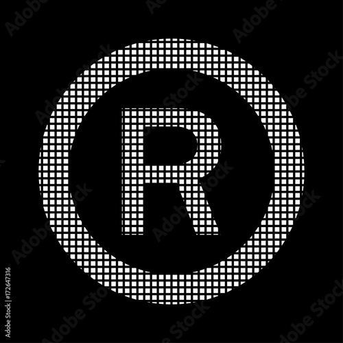 Pixel Icon - R - Schutzmarke