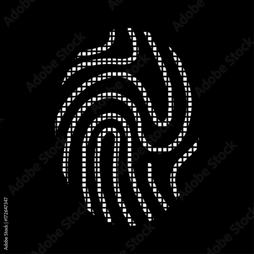Pixel Icon - Fingerabdruck