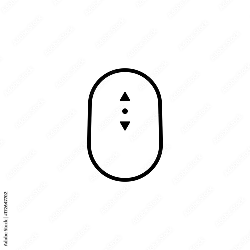 linear simple black up and down scroll icon linear simple black up and down scroll icon