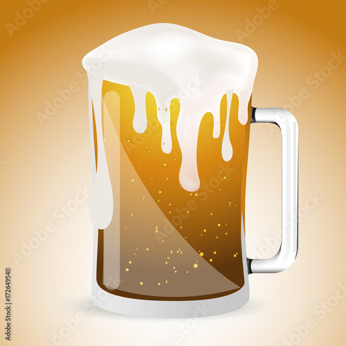 Glass of Beer Illustration