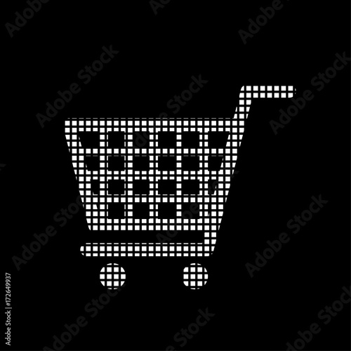 Pixel Icon - Einkaufswagen - Online-Shopping