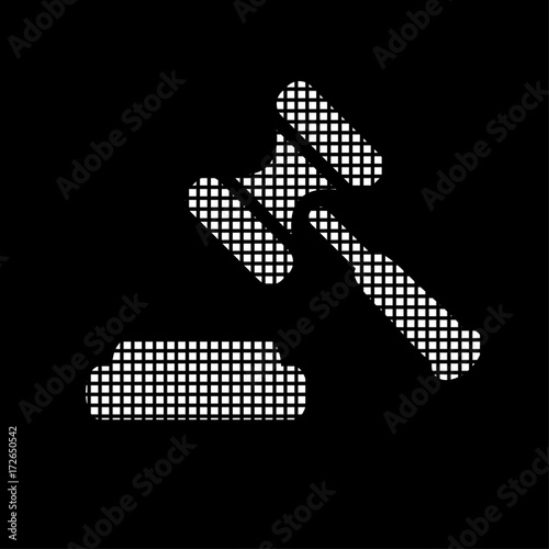 Pixel Icon - Richterhammer - Gericht