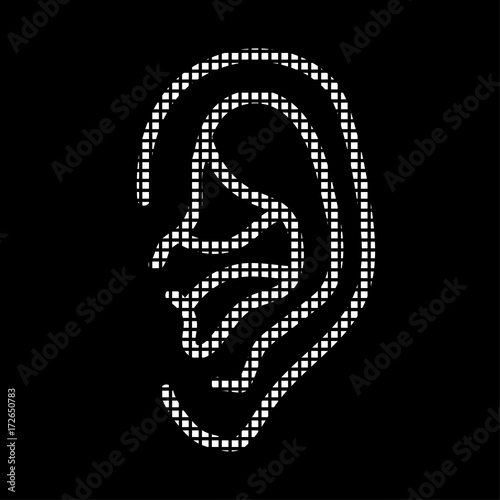 Pixel Icon - Ohr - Gehör