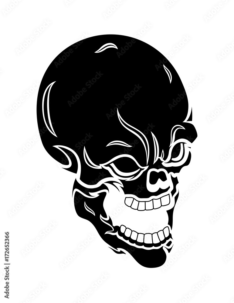 Skull Vector Silhouette