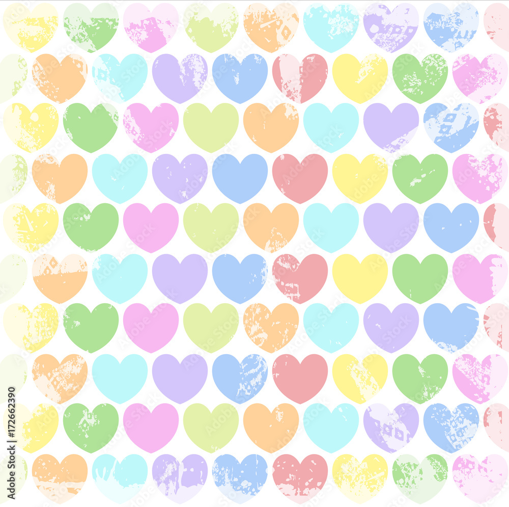Grunge Colorful Hearts Background Grunge Colorful Hearts Background