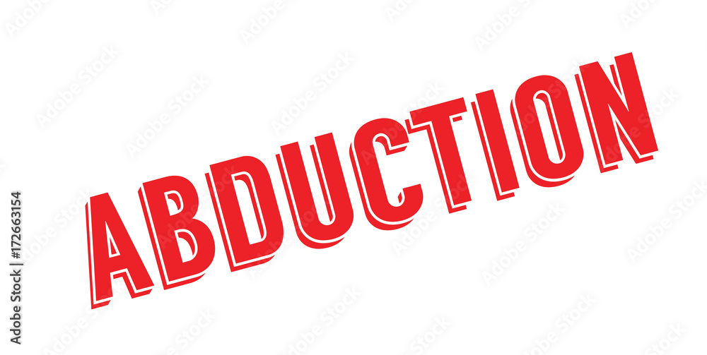 Abduction rubber stamp. Grunge design with dust scratches. Effects can be easily removed for a clean, crisp look. Color is easily changed. Abduction rubber stamp. Grunge design with dust scratches. Effects can be easily removed for a clean, crisp look. Color is easily changed.