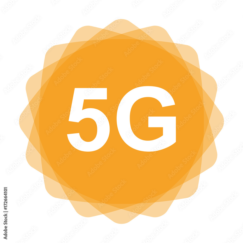 Obraz premium App Icon gelb - 5G