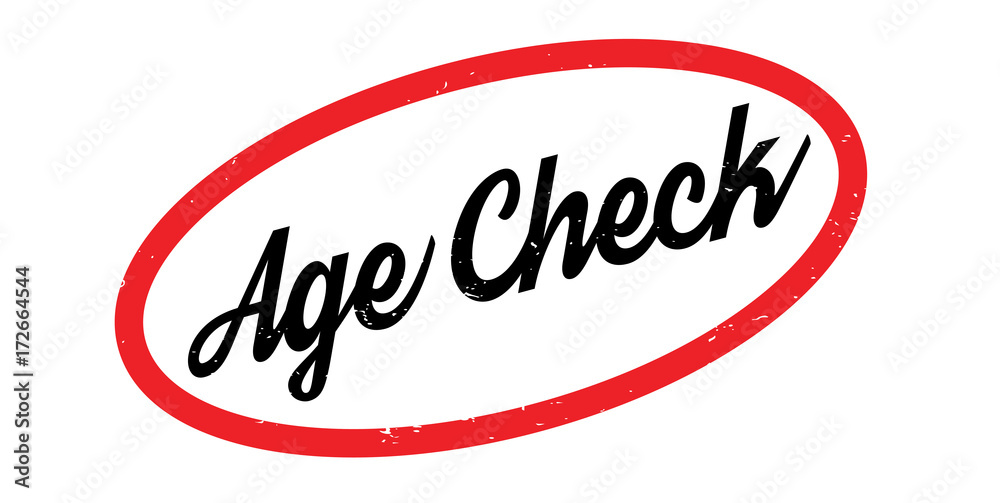 Age Check rubber stamp. Grunge design with dust scratches. Effects can be easily removed for a clean, crisp look. Color is easily changed. Age Check rubber stamp. Grunge design with dust scratches. Effects can be easily removed for a clean, crisp look. Color is easily changed.