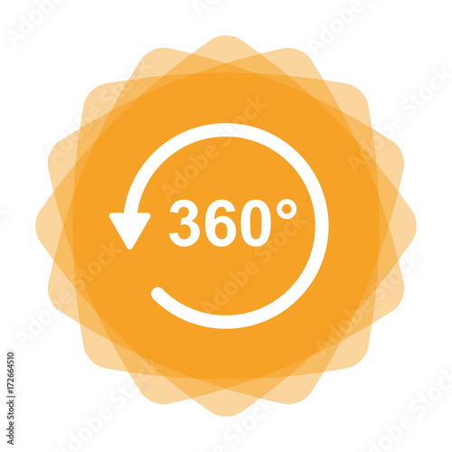 App Icon gelb - 360 Grad - VR