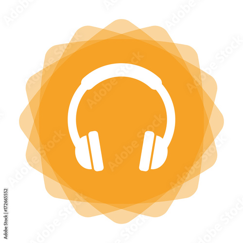 App Icon gelb - Kopfhörer
