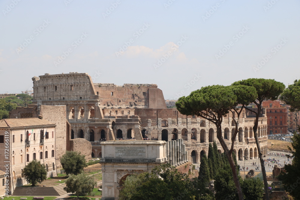 Resti archeologici dei Fori Imperiali. Roma Italia
