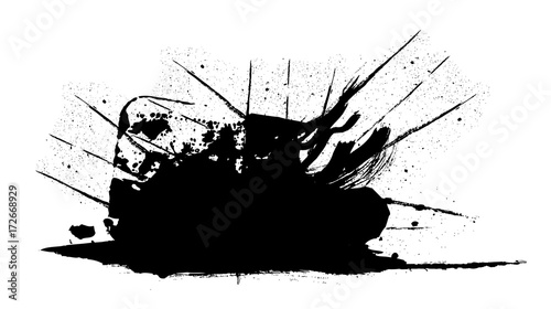 Grunge Splash Vector Banner