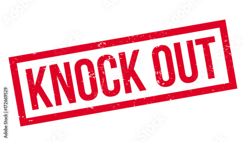 Knock Out rubber stamp. Grunge design with dust scratches. Effects can be easily removed for a clean, crisp look. Color is easily changed.