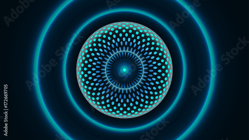 Abstract molecular big data tech background