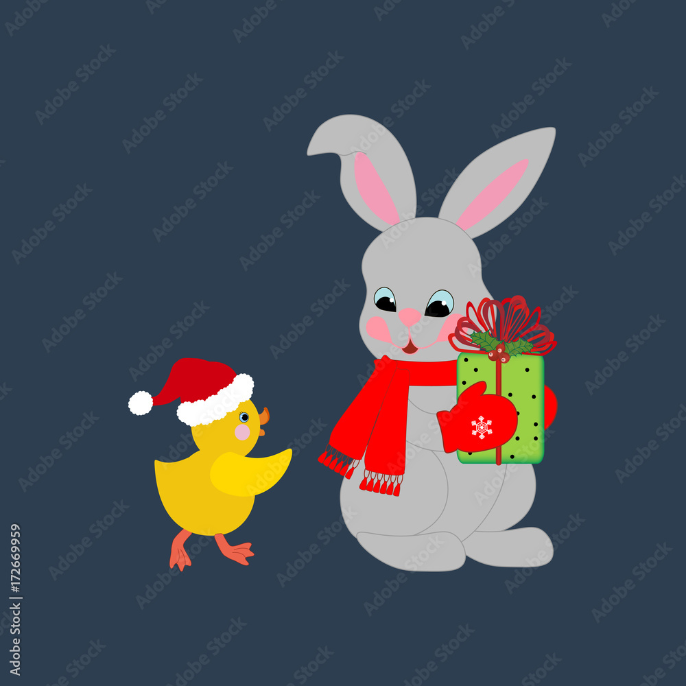 Rabbit and chicken Rabbit and chicken