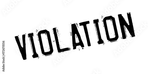 Violation rubber stamp. Grunge design with dust scratches. Effects can be easily removed for a clean, crisp look. Color is easily changed.