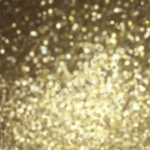 Vector golden glitter background