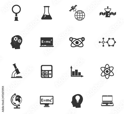 scince icon set