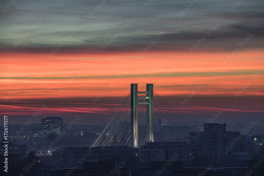 Obraz premium Bucharest - night view