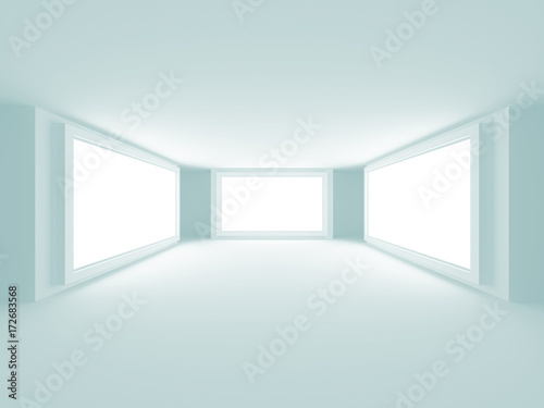 Abstract Modern White Architecture Background