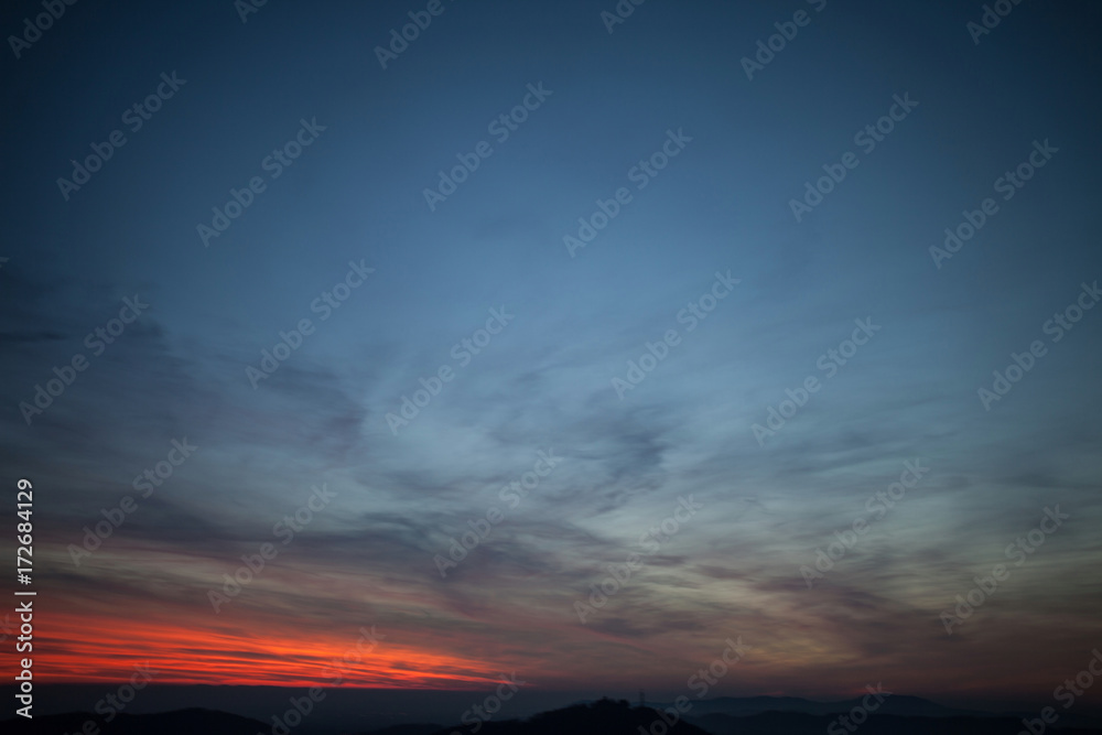 Sunset sky background