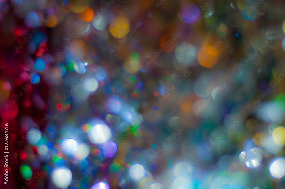 Abstract blurred background with bokeh lights