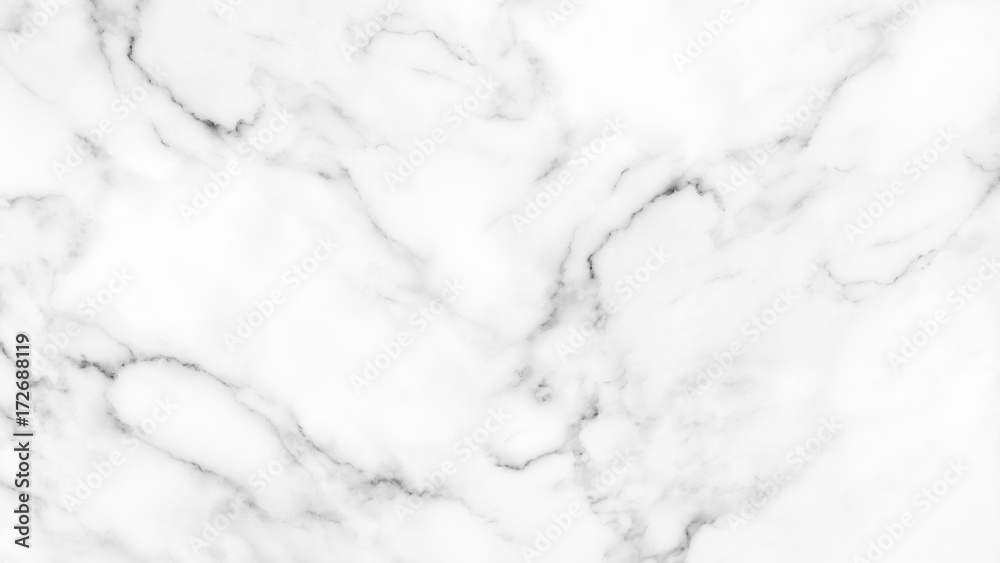 White marble texture with natural pattern for background.