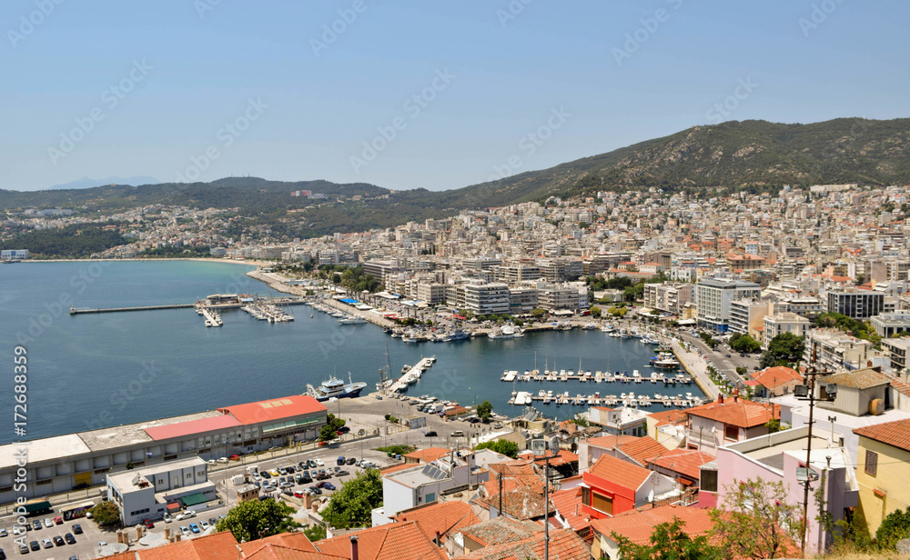 Obraz premium Cityscape Kavala, Greece.