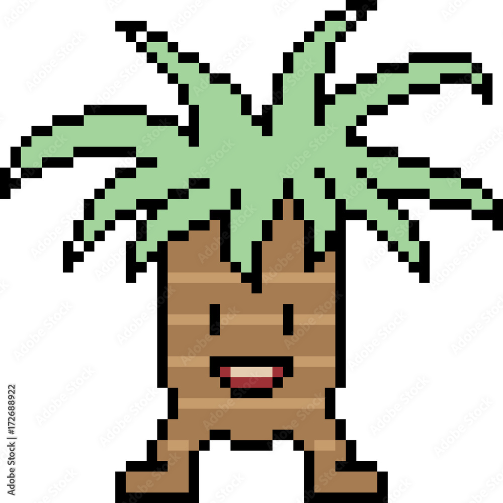 Obraz premium vector pixel art monster