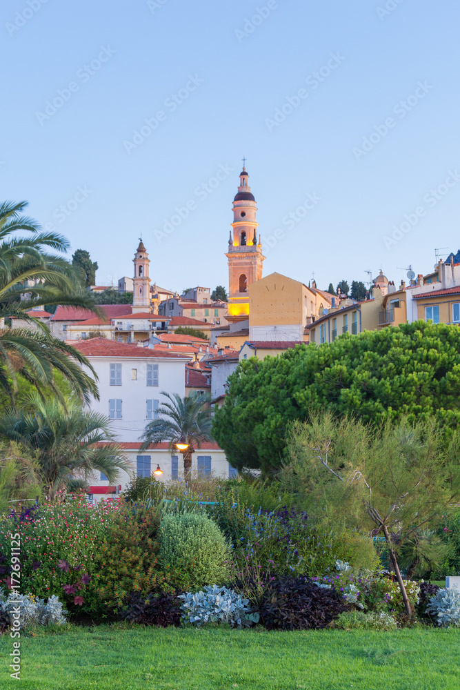 Obraz premium Menton, Francja