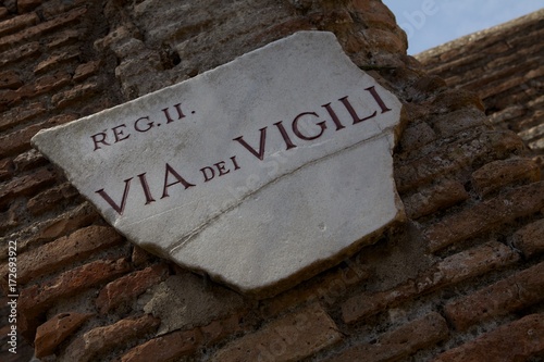 Ostia Antica Rome Italy.  photo