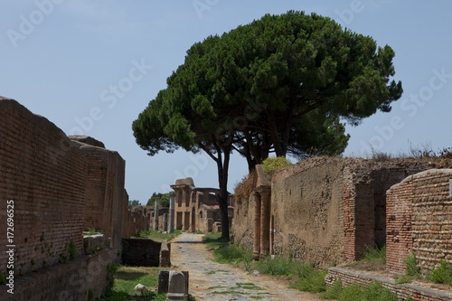 Ostia Antica Rome Italy.  photo