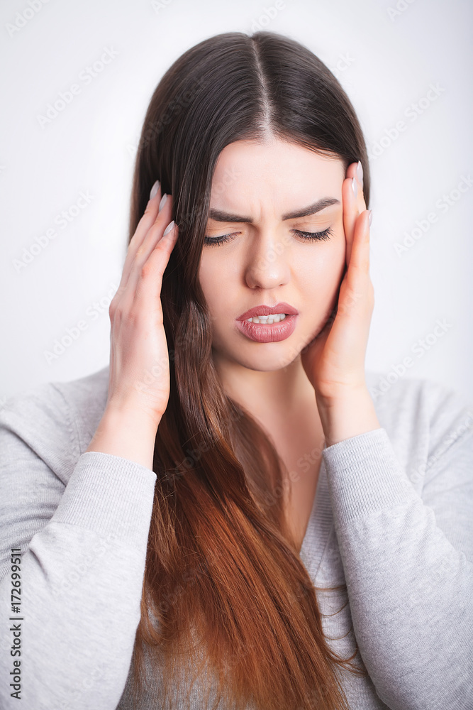 Tooth Pain. Beautiful Woman Feeling Strong Pain, Toothache Tooth Pain. Beautiful Woman Feeling Strong Pain, Toothache