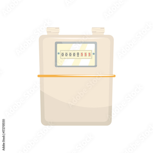 Electric meter, household measuring device vector illustration