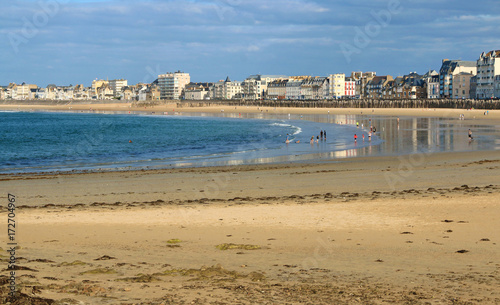 La plage bretonne à Paramé