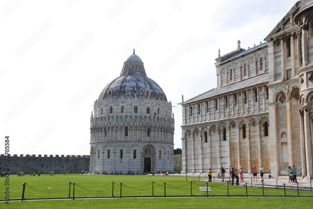 Baptistery and Cathedral in the 