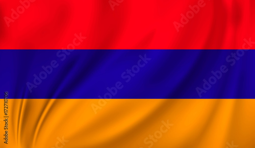 waving flag armenia
