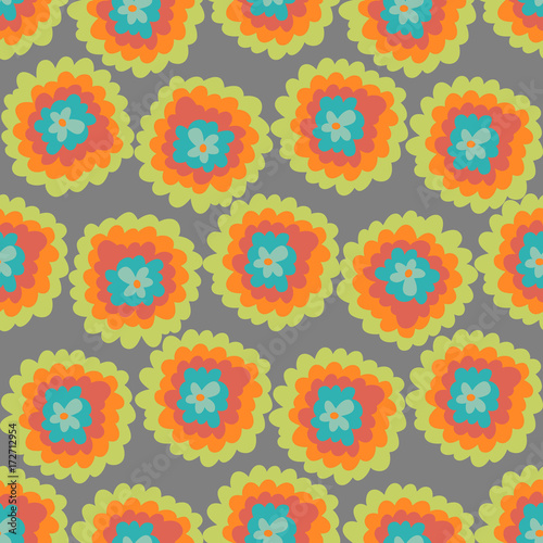 Colorful seamless floral pattern