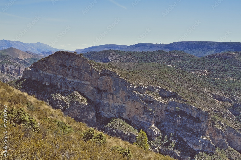 Mountains near Cortes de Pallas. Valencia