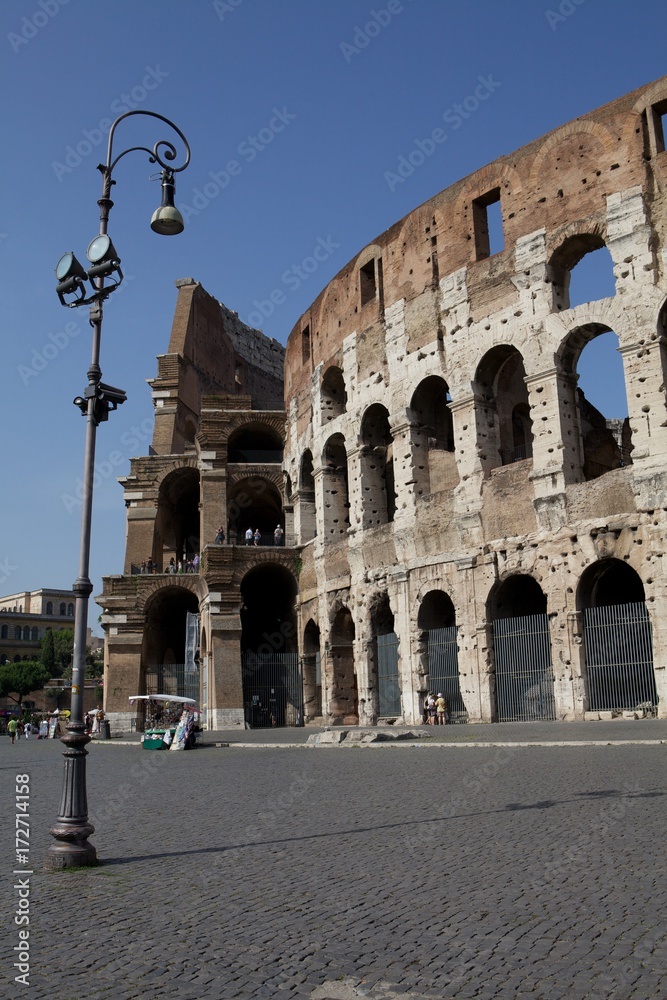 Roman Colosseum Rome Italy. Roman arena